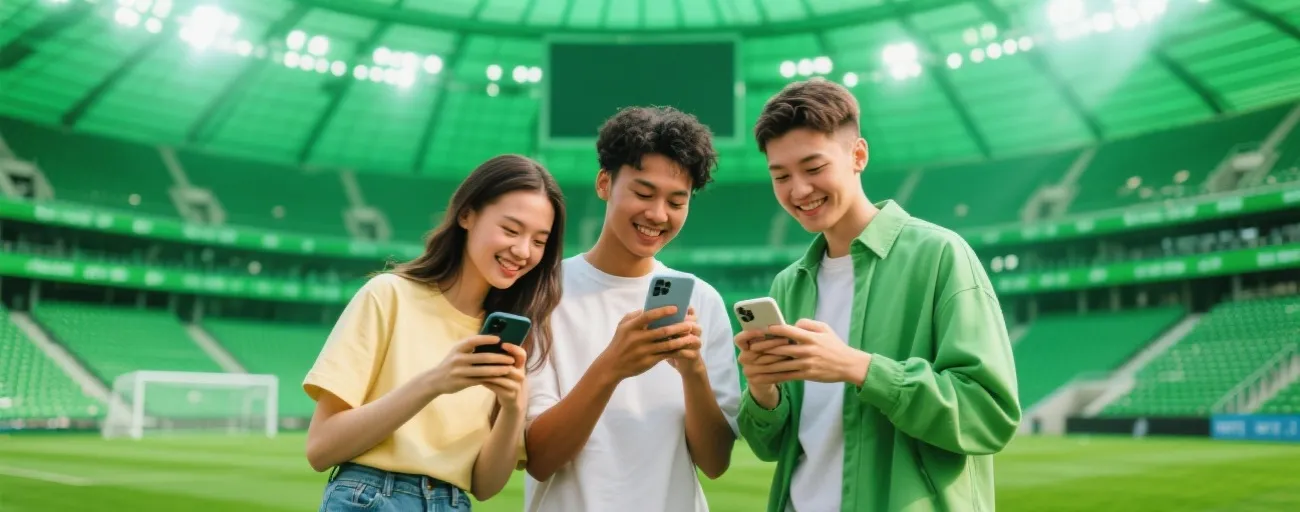 年轻体育爱好者用安卓APP预测赛事